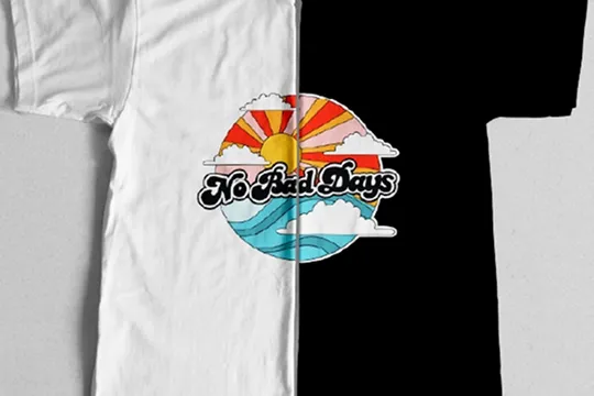 白地・黒地のTシャツに加工したEasyColor® DTV®