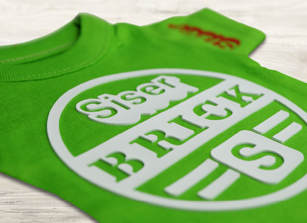 アイロン転写シート レンガで作成したTシャツ