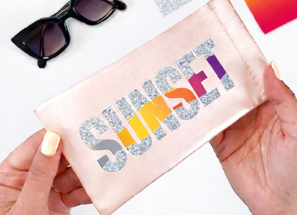 アイロン転写シート グリッターで作成したTシャツ