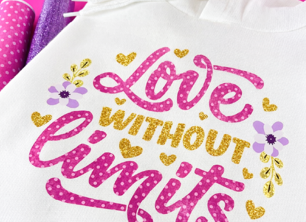 アイロン転写シート グリッターで作成したTシャツ